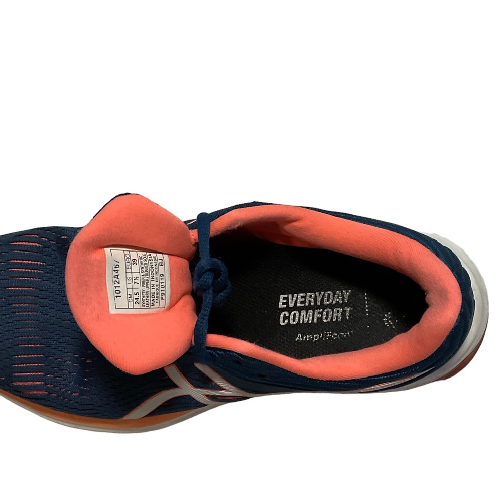 ASICS Gel Pulse ll Blue & Coral Running Shoes Womens Sz 7.5 - Picture 6 of 8